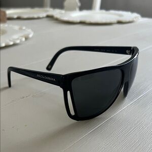 Dolce & Gabbana Glossy Black Sunglasses